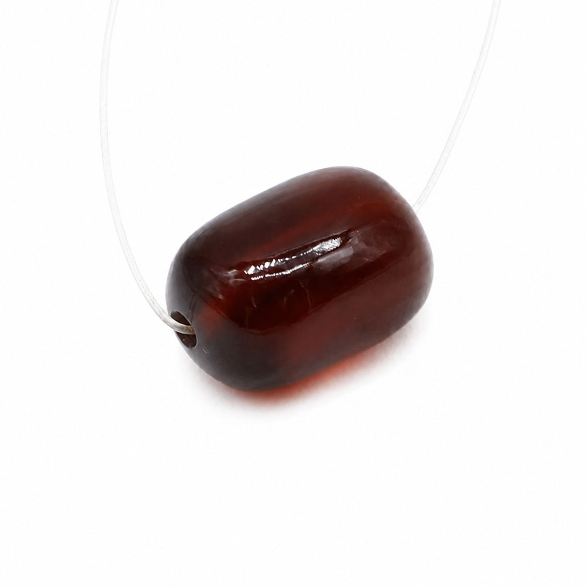Hessonite Smooth Tumbled (Full Drill)