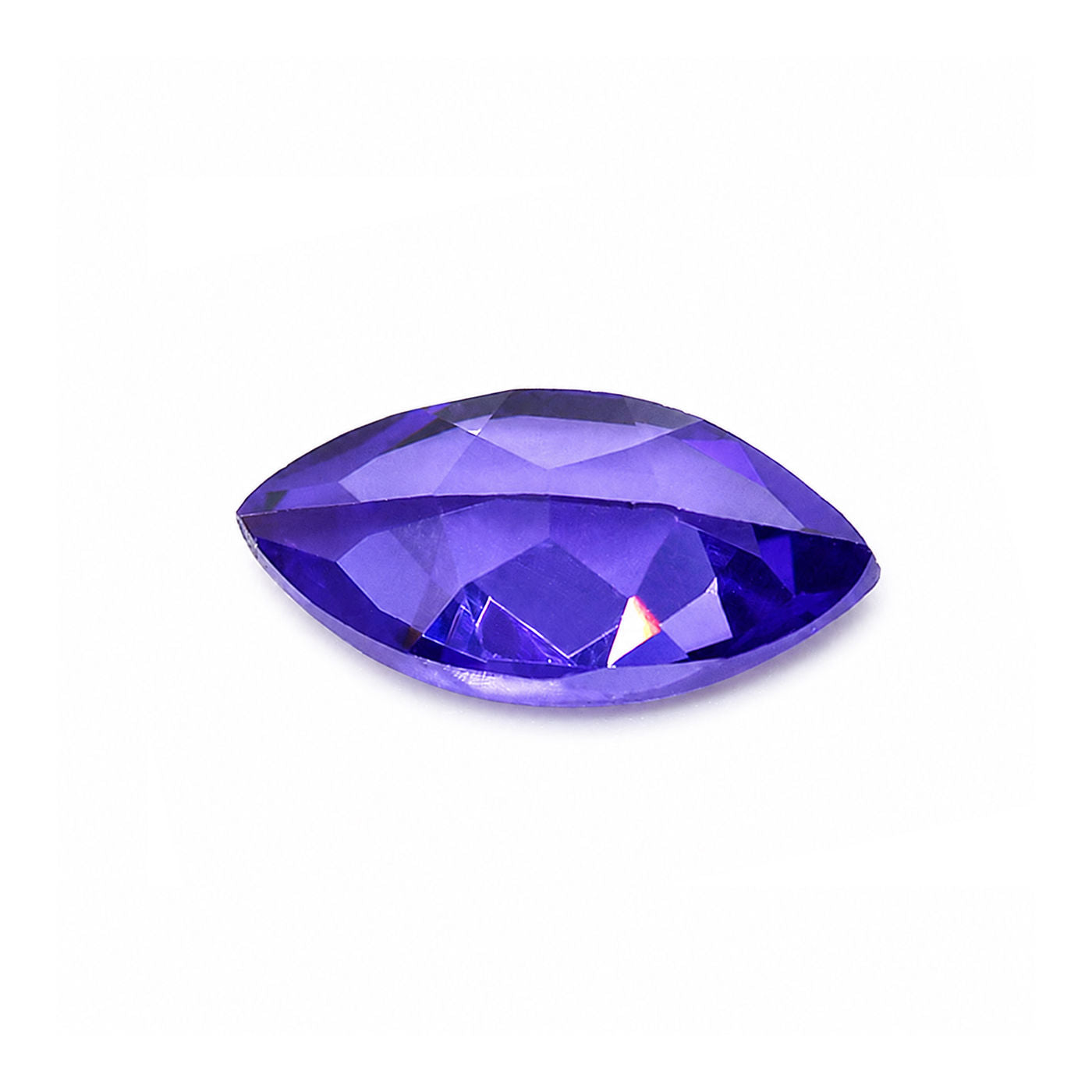 Cubic Zirconia (Ink Blue Color) Marquise Faceted
