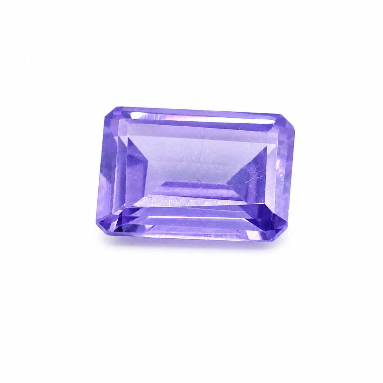 Cubic Zirconia (Ink Blue Color) Octagon Faceted