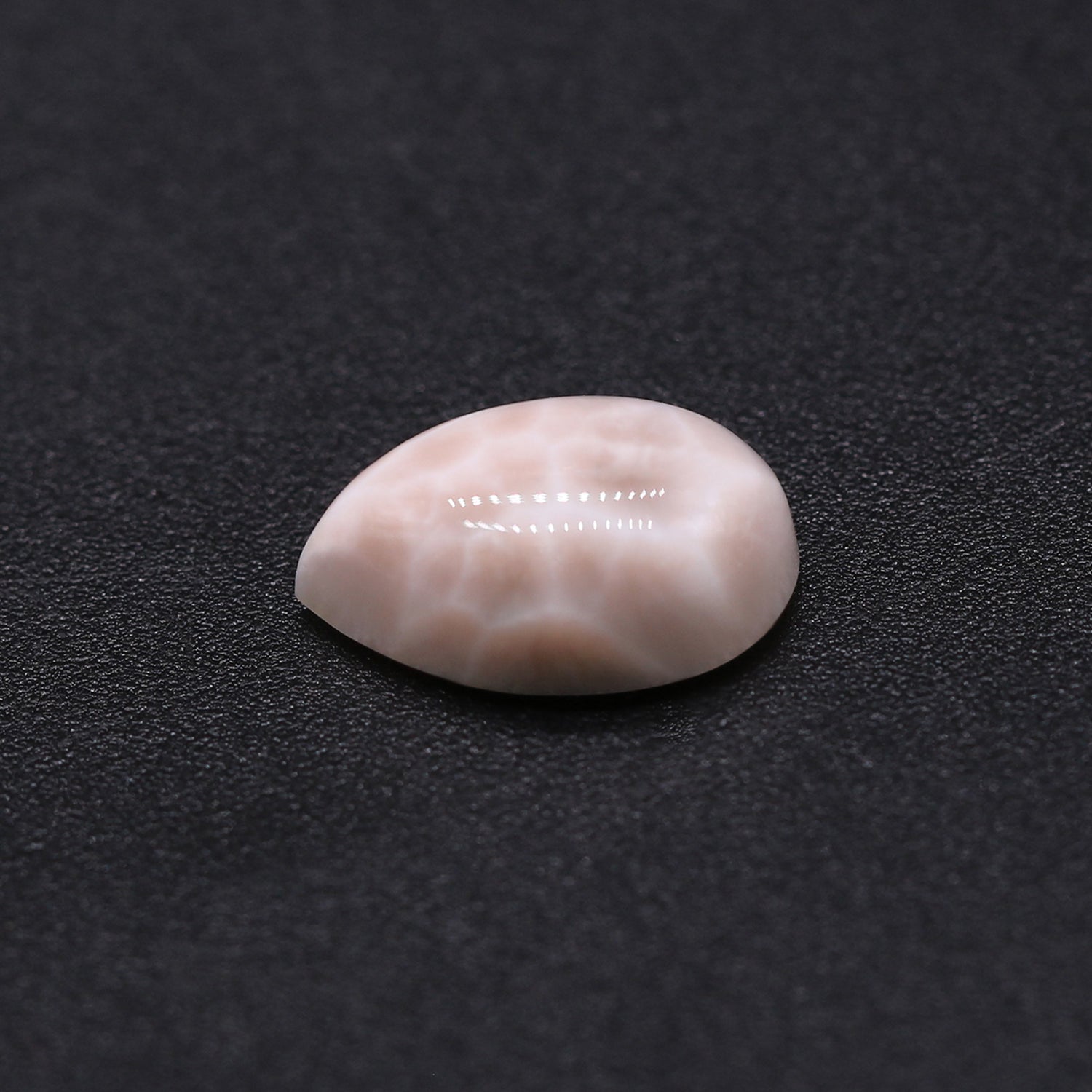 Pink Larimar / Thomsonite Pear Cabochon