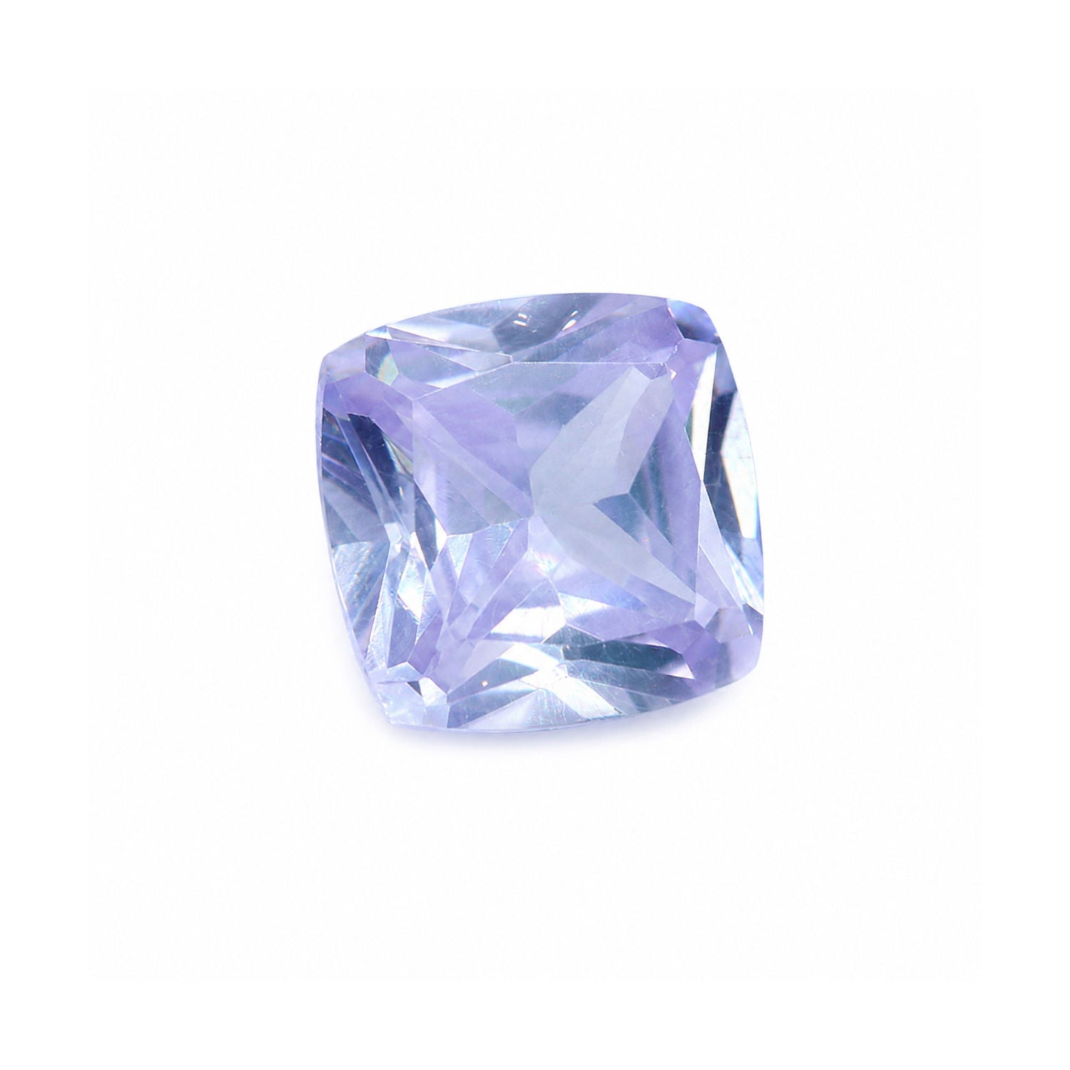 Cubic Zirconia (Lavender Color) Cushion Faceted