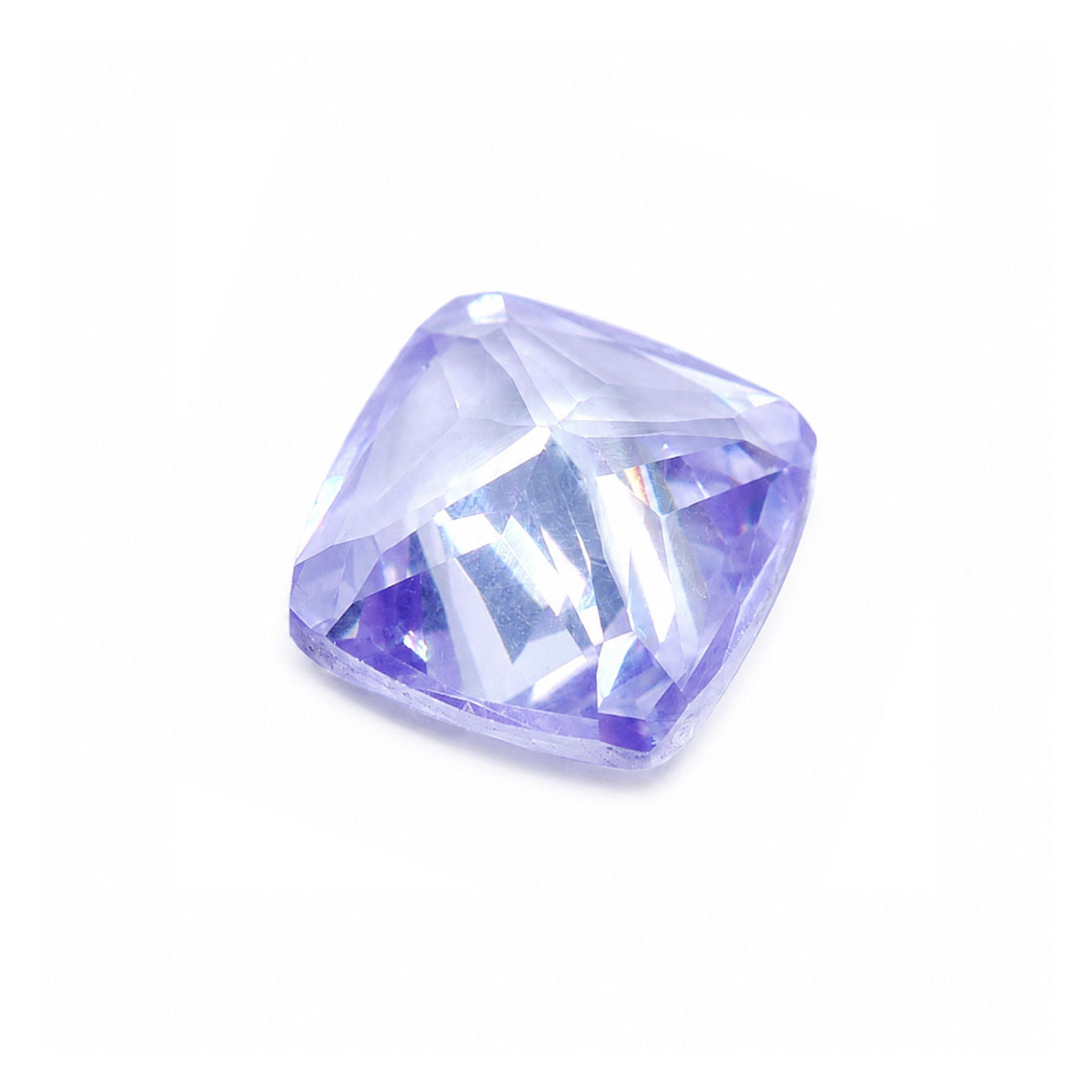 Cubic Zirconia (Lavender Color) Cushion Faceted