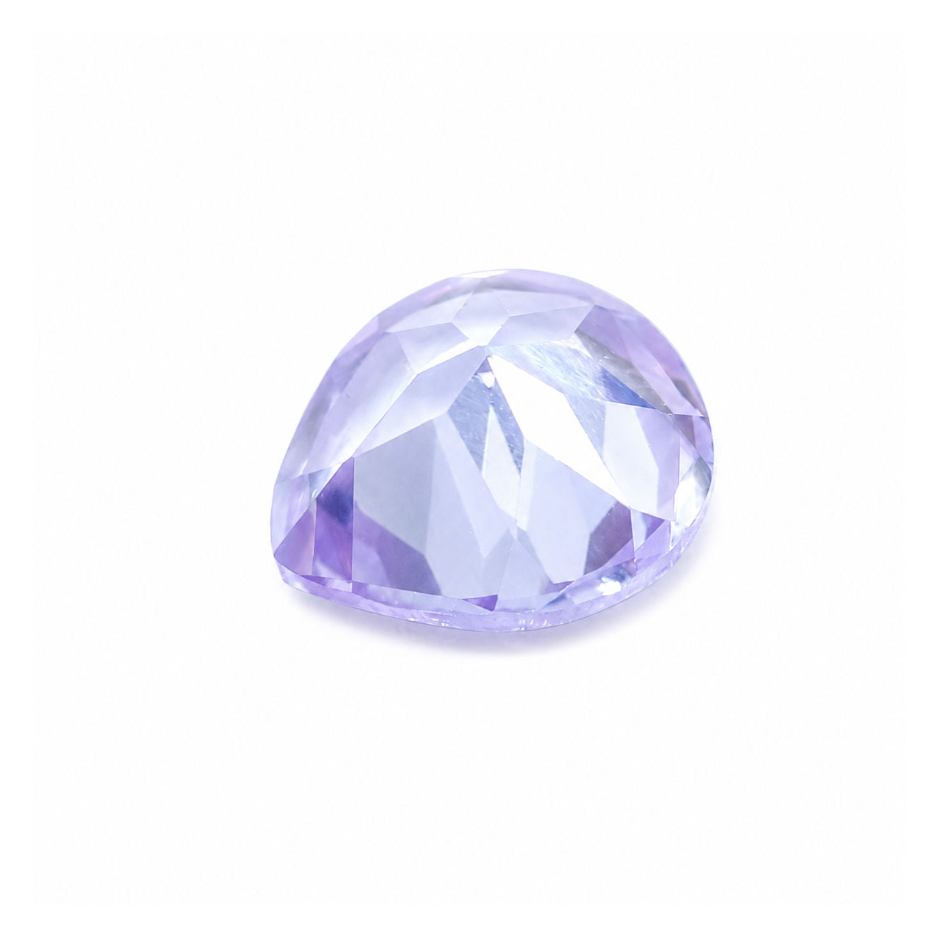 Cubic Zirconia (Lavender Color) Heart Shape Faceted