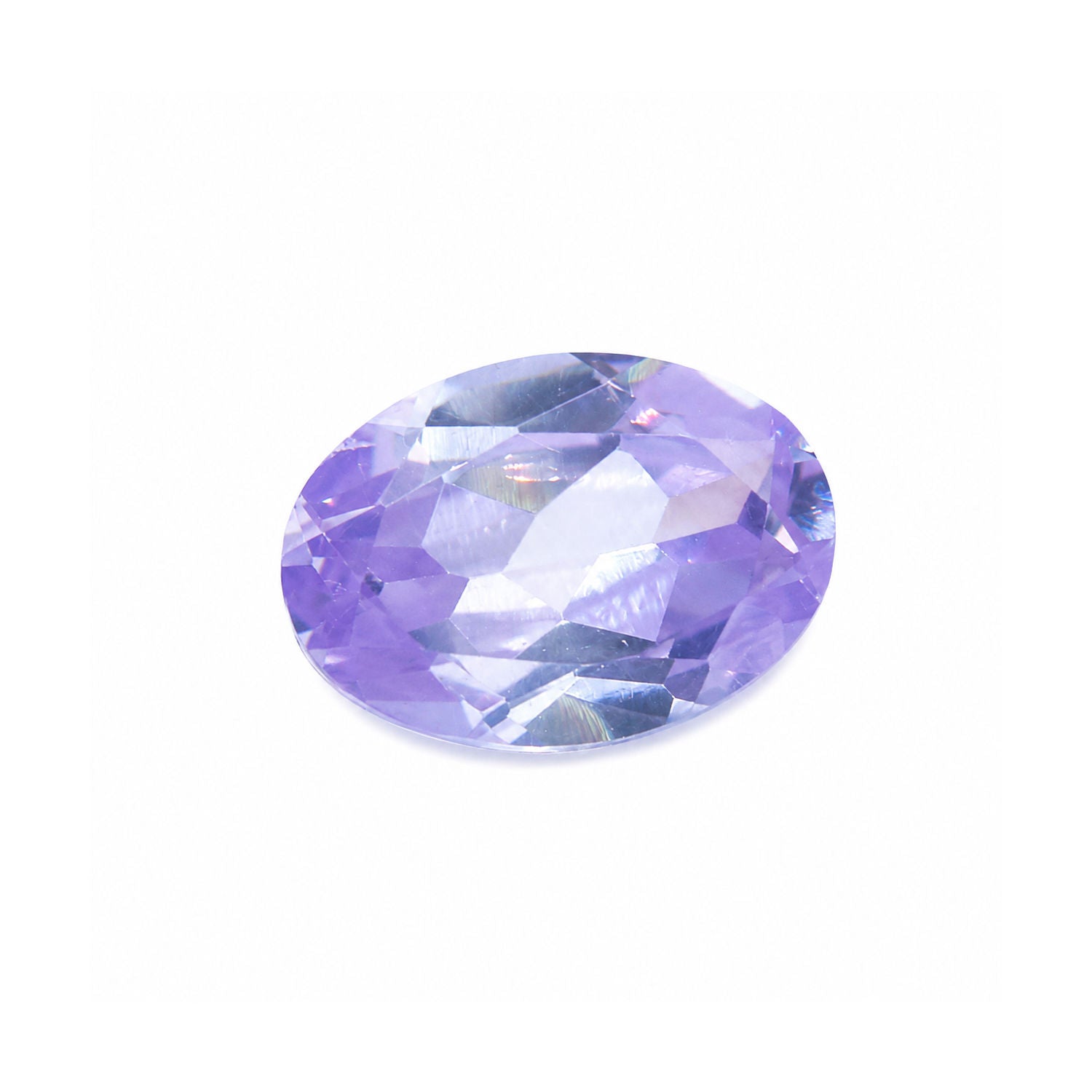 Cubic Zirconia (Lavender Color) Oval Faceted