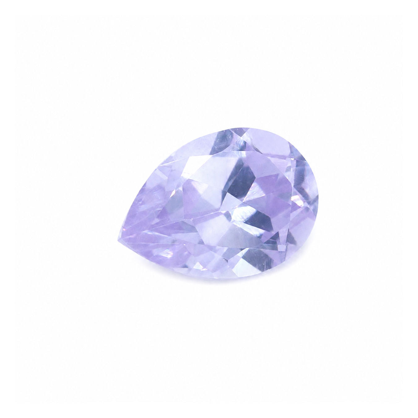 Cubic Zirconia (Lavender Color) Pear Faceted