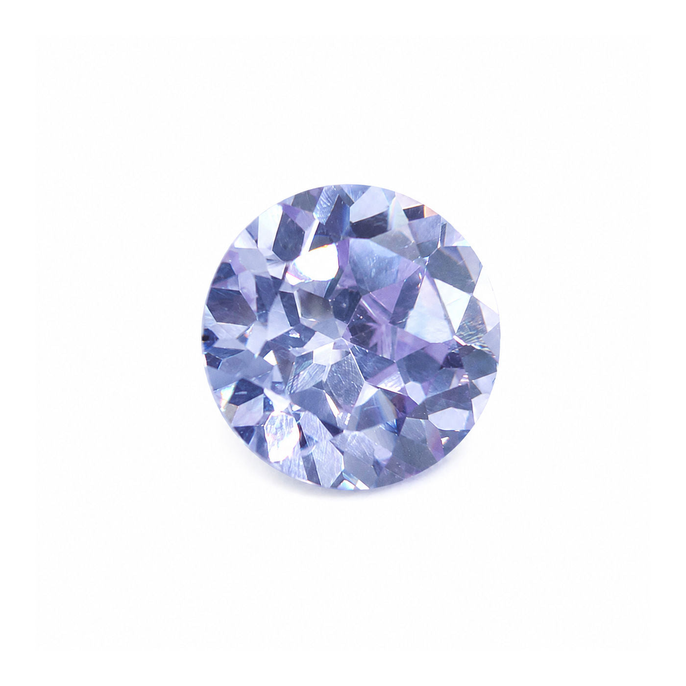 Cubic Zirconia (Lavender Color) Round Faceted