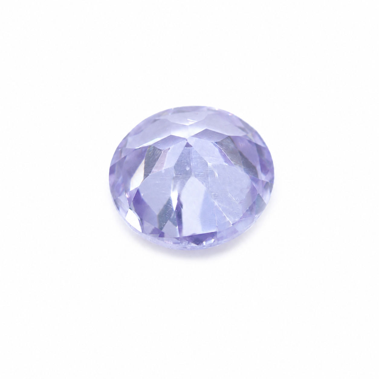 Cubic Zirconia (Lavender Color) Round Faceted