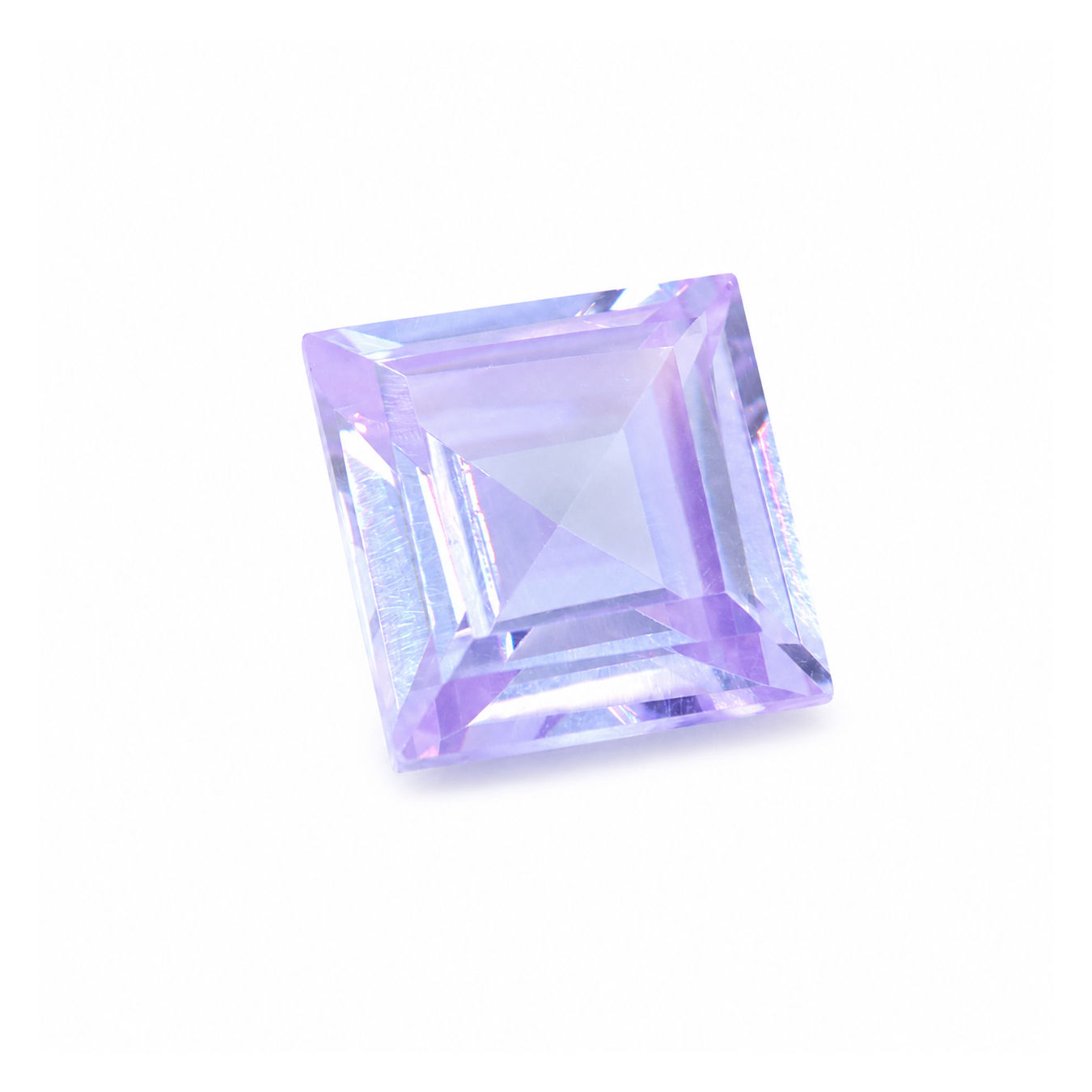 Cubic Zirconia (Lavender Color) Square Faceted