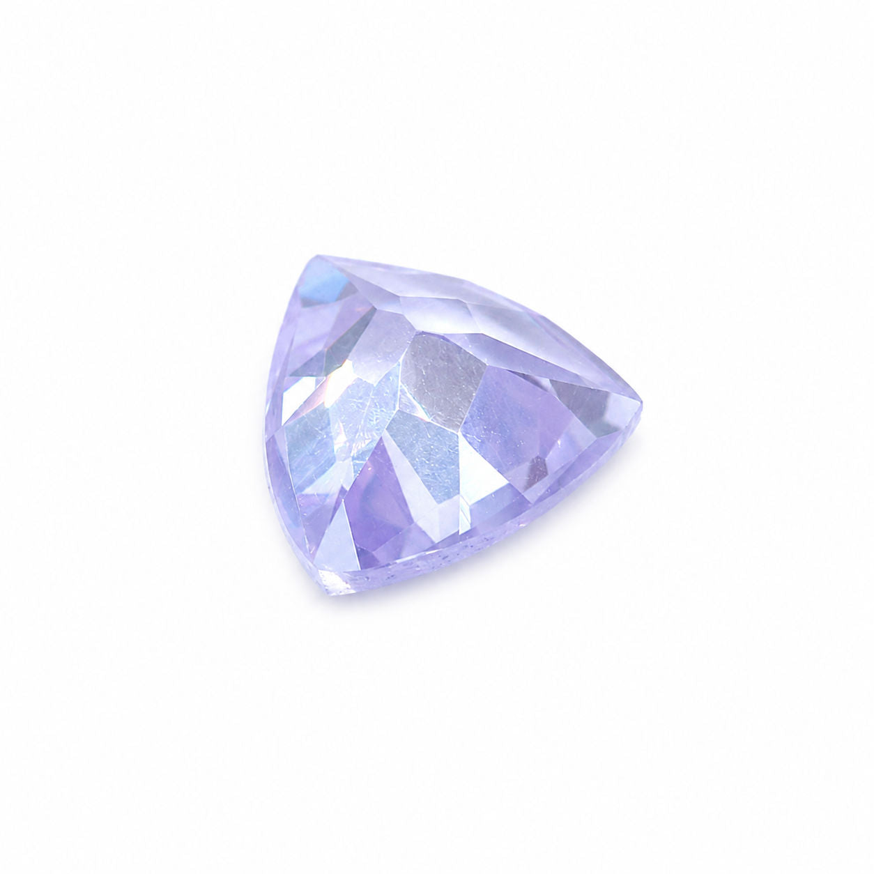 Cubic Zirconia (Lavender Color) Trillion Faceted