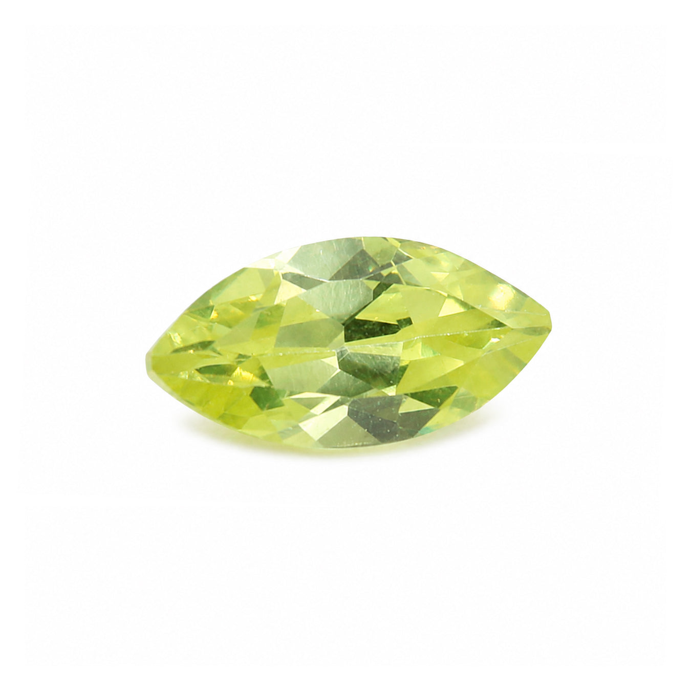 Cubic Zirconia (Lemon Color) Marquise Faceted