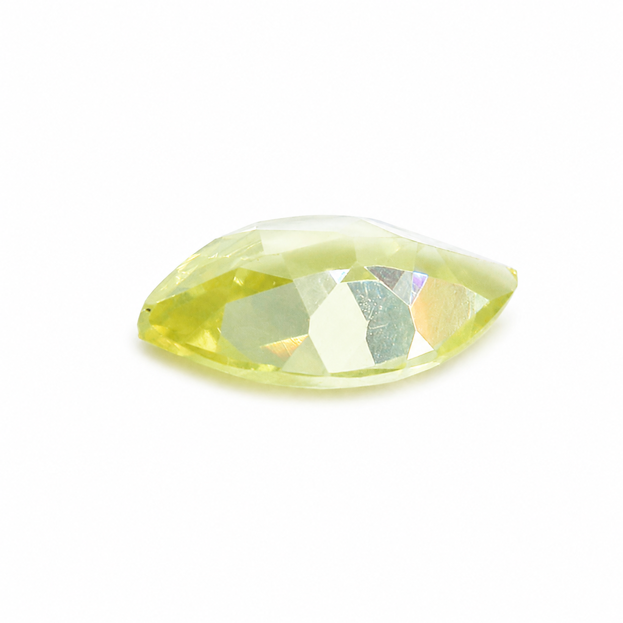 Cubic Zirconia (Lemon Color) Marquise Faceted