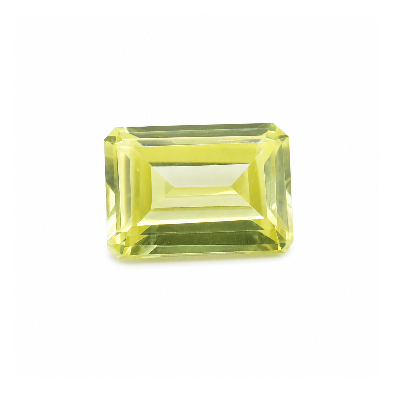 Cubic Zirconia (Lemon Color) Octagon Faceted