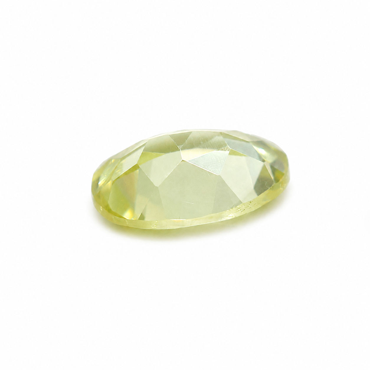 Cubic Zirconia (Lemon Color) Oval Faceted