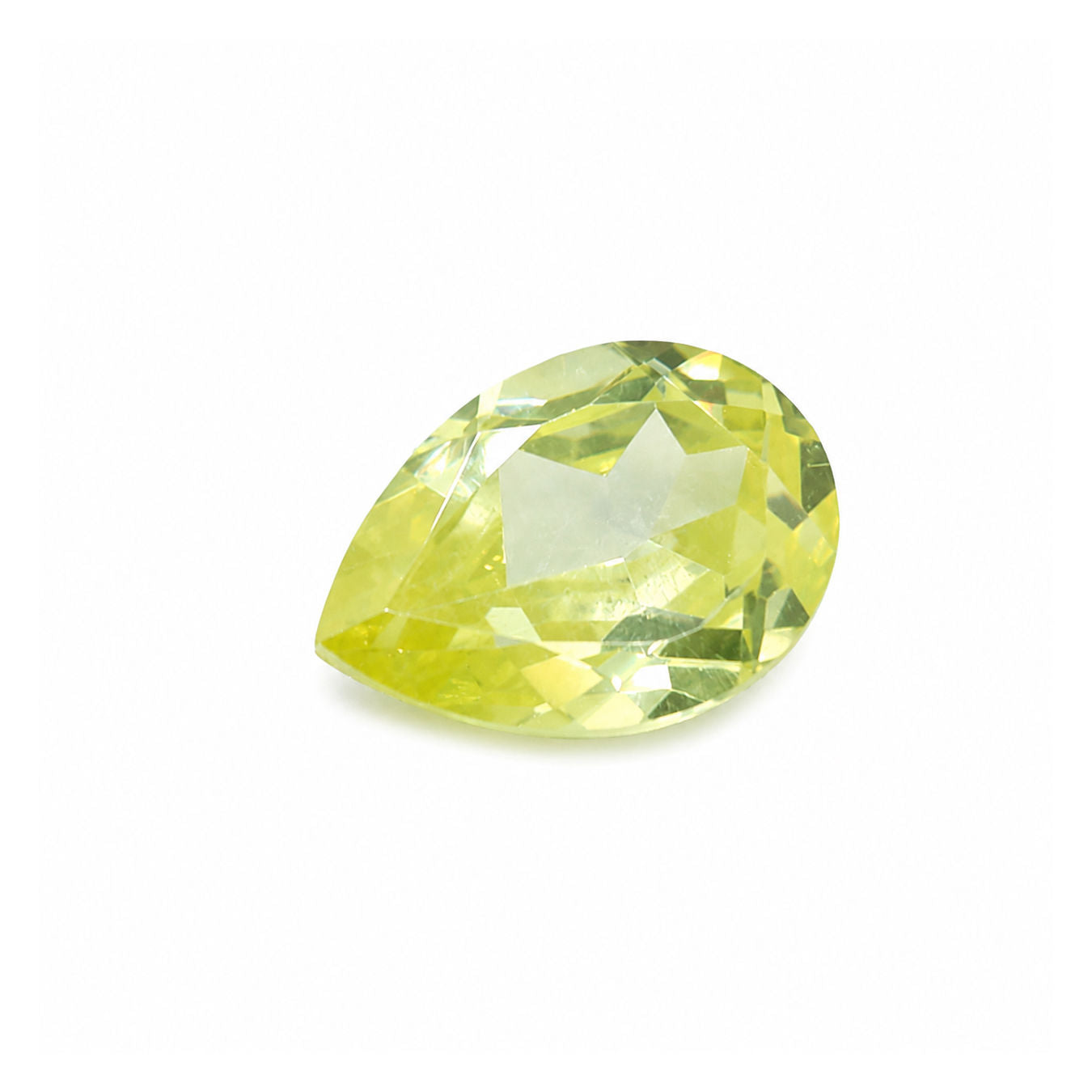 Cubic Zirconia (Lemon Color) Pear Faceted