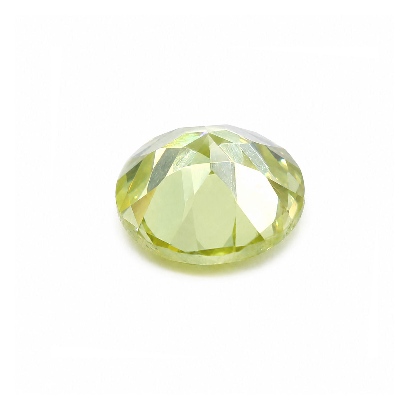 Cubic Zirconia (Lemon Color) Round Faceted