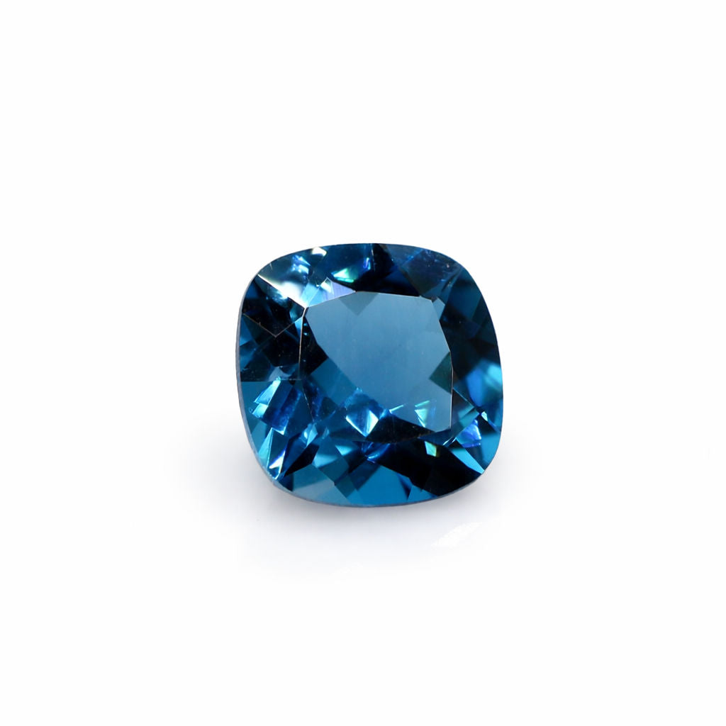 London Blue Topaz Cushion Faceted