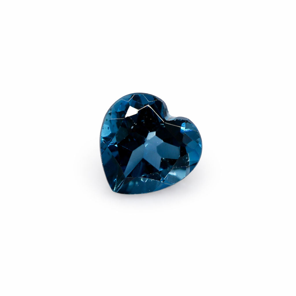 London Blue Topaz Heart Shape Faceted