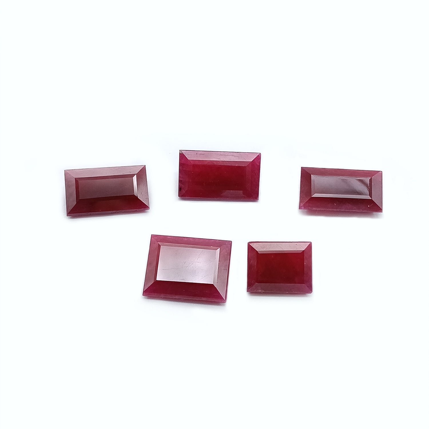 Natural Ruby (Longido) (Untreated) 11x8.50mm to 14x11mm Baguette Faceted