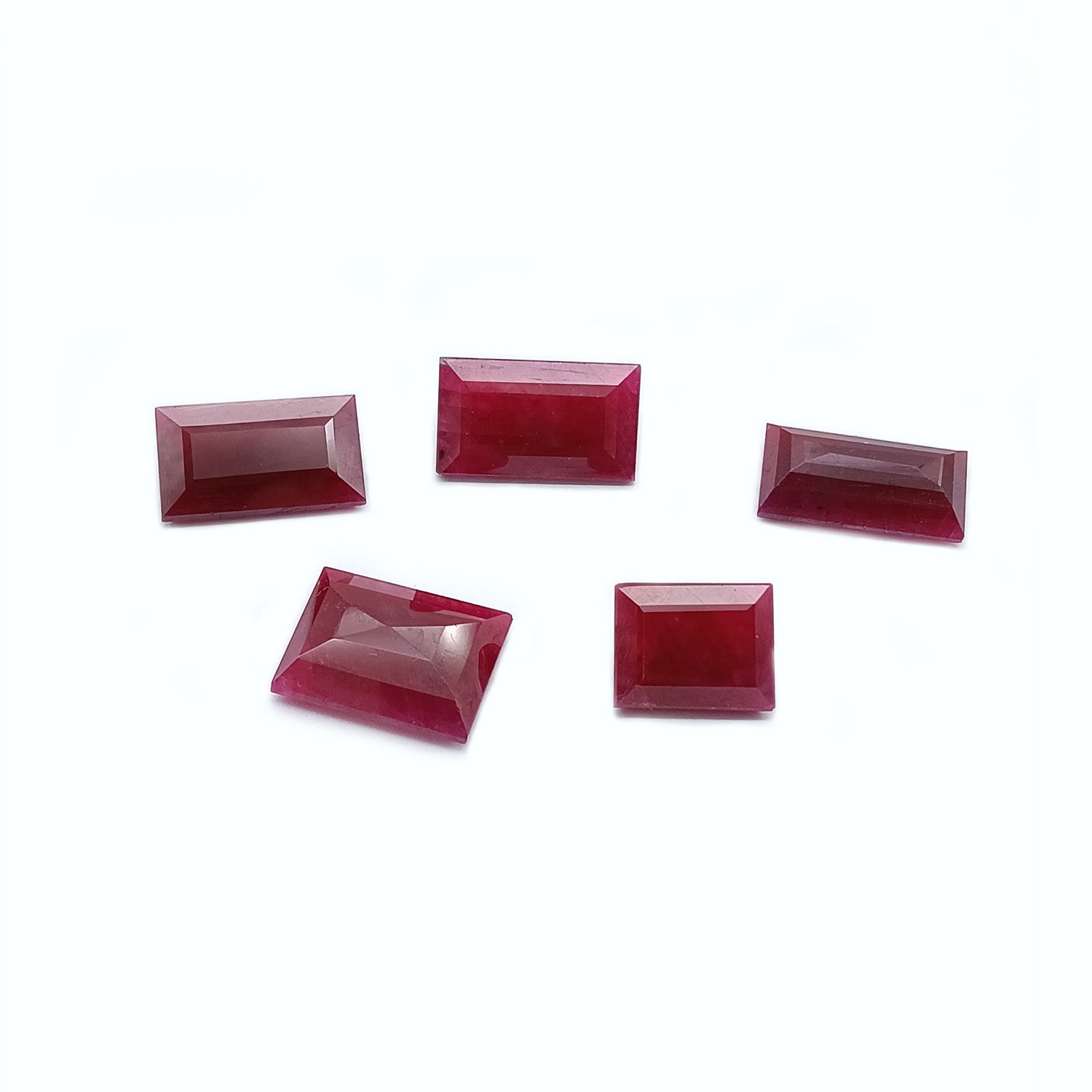 Natural Ruby (Longido) (Untreated) 11x8.50mm to 14x11mm Baguette Faceted
