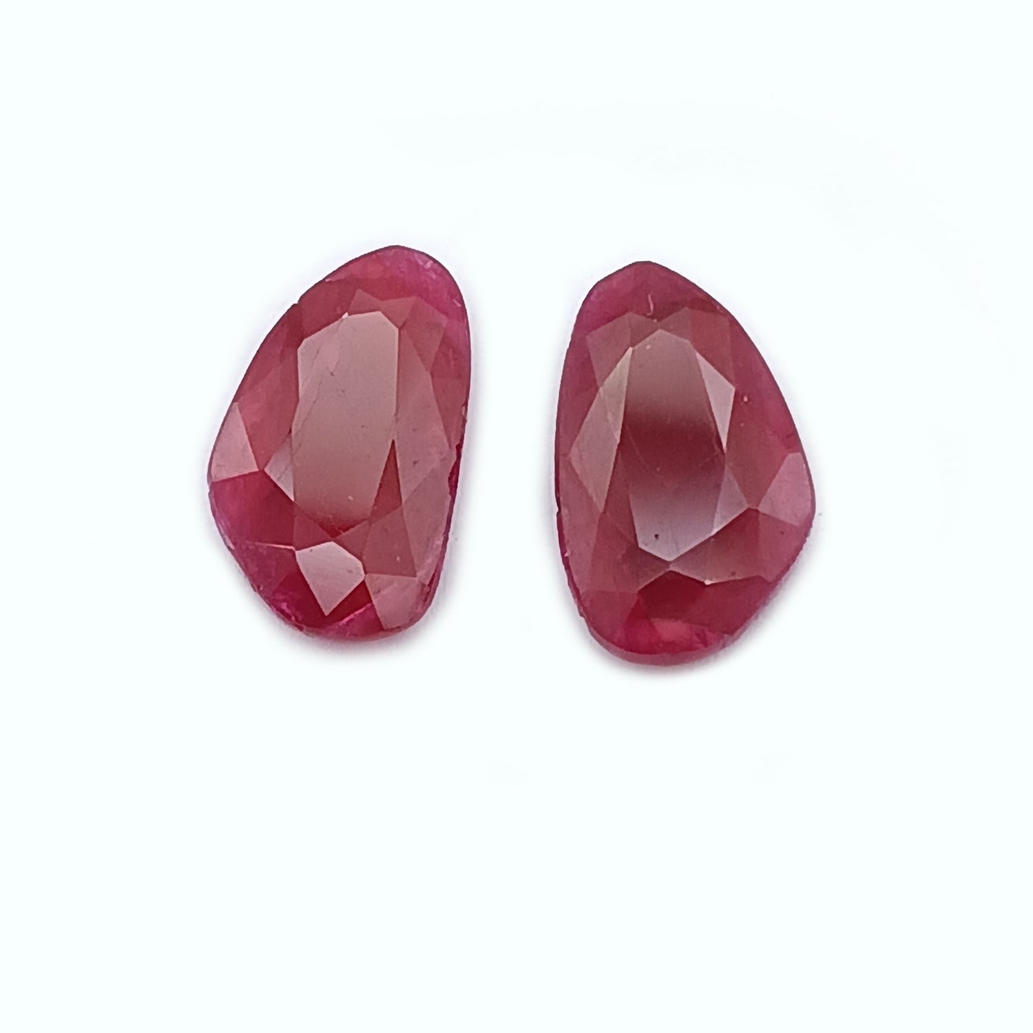 Natural Ruby (Longido) (Untreated) 11.50x6.50mm Fancy Shape Faceted Pair