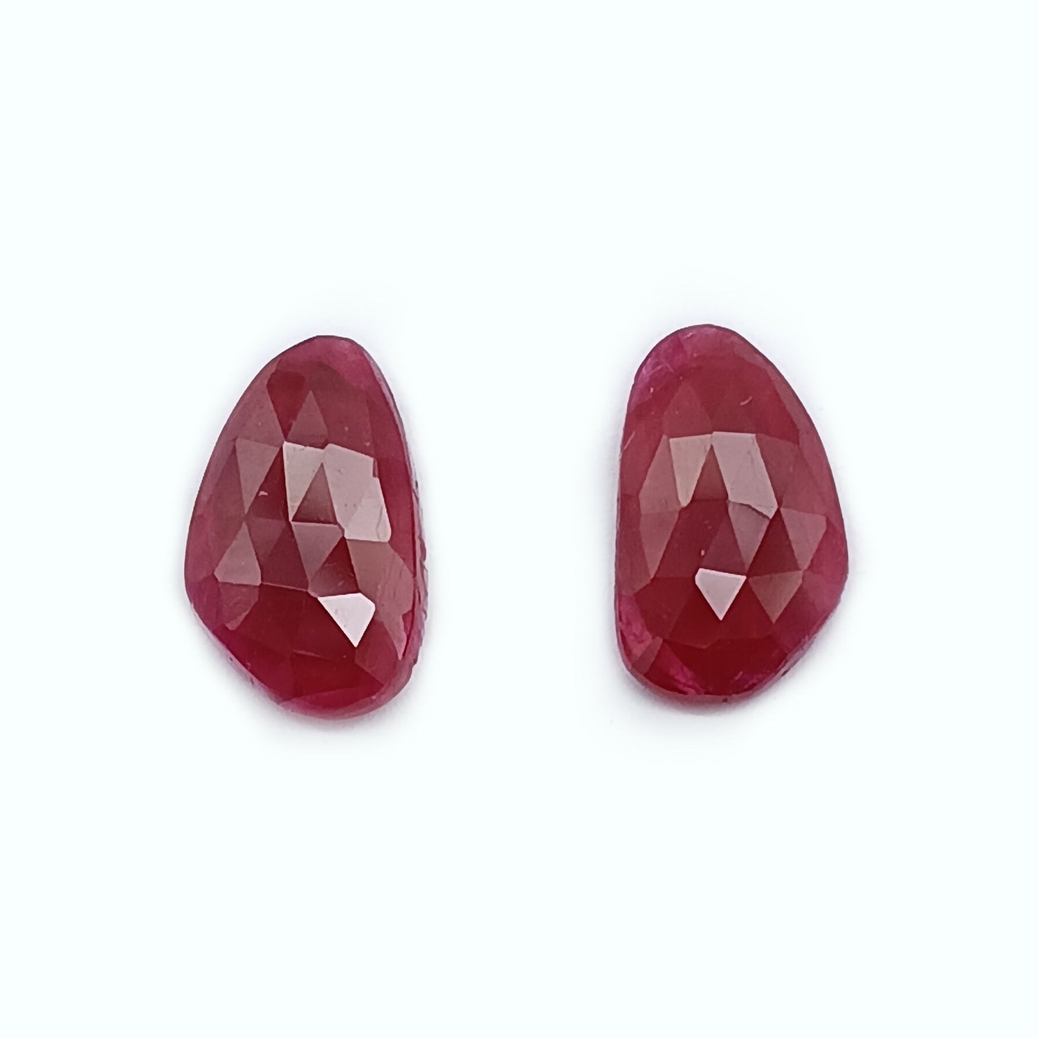 Natural Ruby (Longido) (Untreated) 11.50x6.50mm Fancy Shape Faceted Pair
