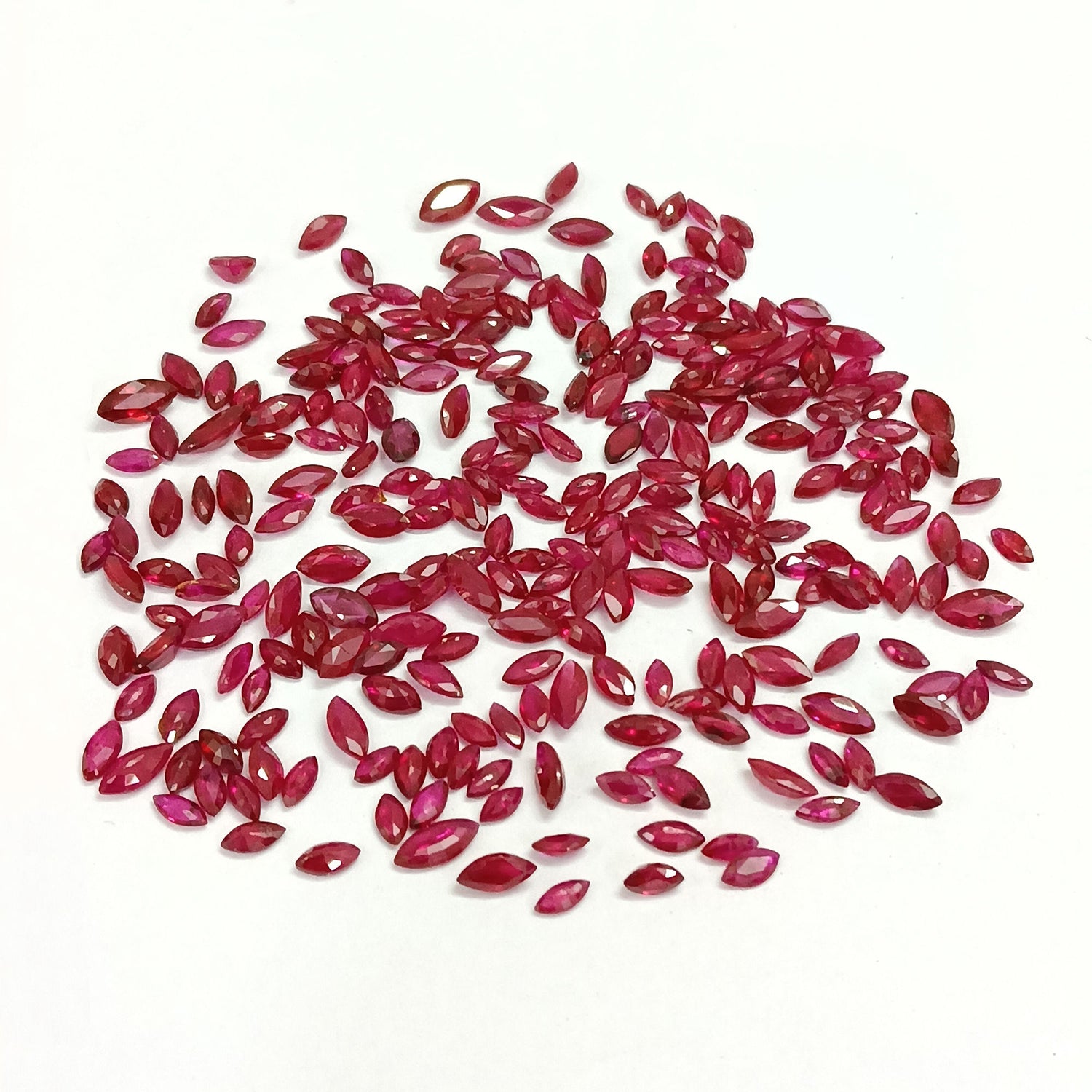 Natural Ruby (Longido) (Heated) 4x1.50mm to 6x3mm Marquise Faceted