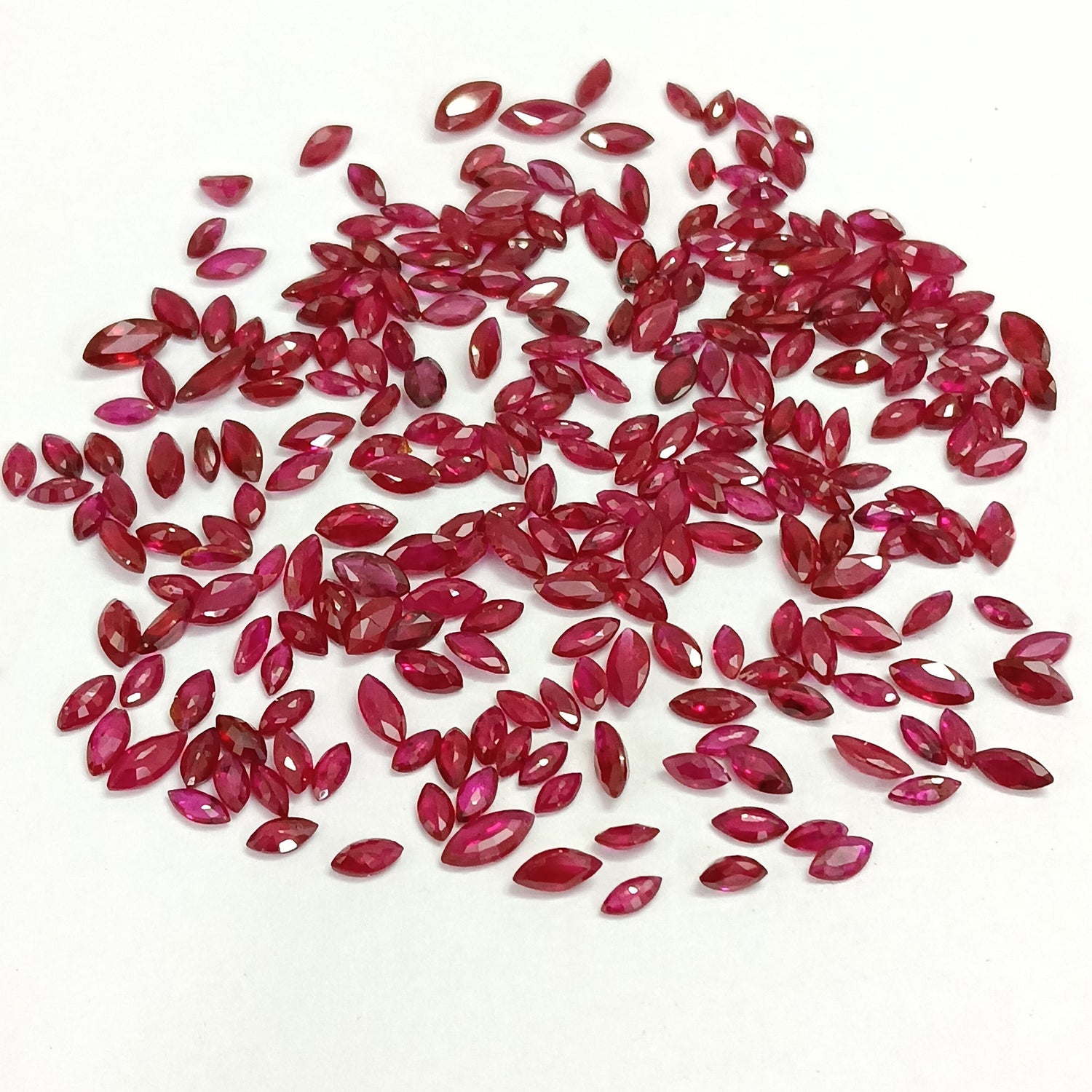 Natural Ruby (Longido) (Heated) 4x1.50mm to 6x3mm Marquise Faceted