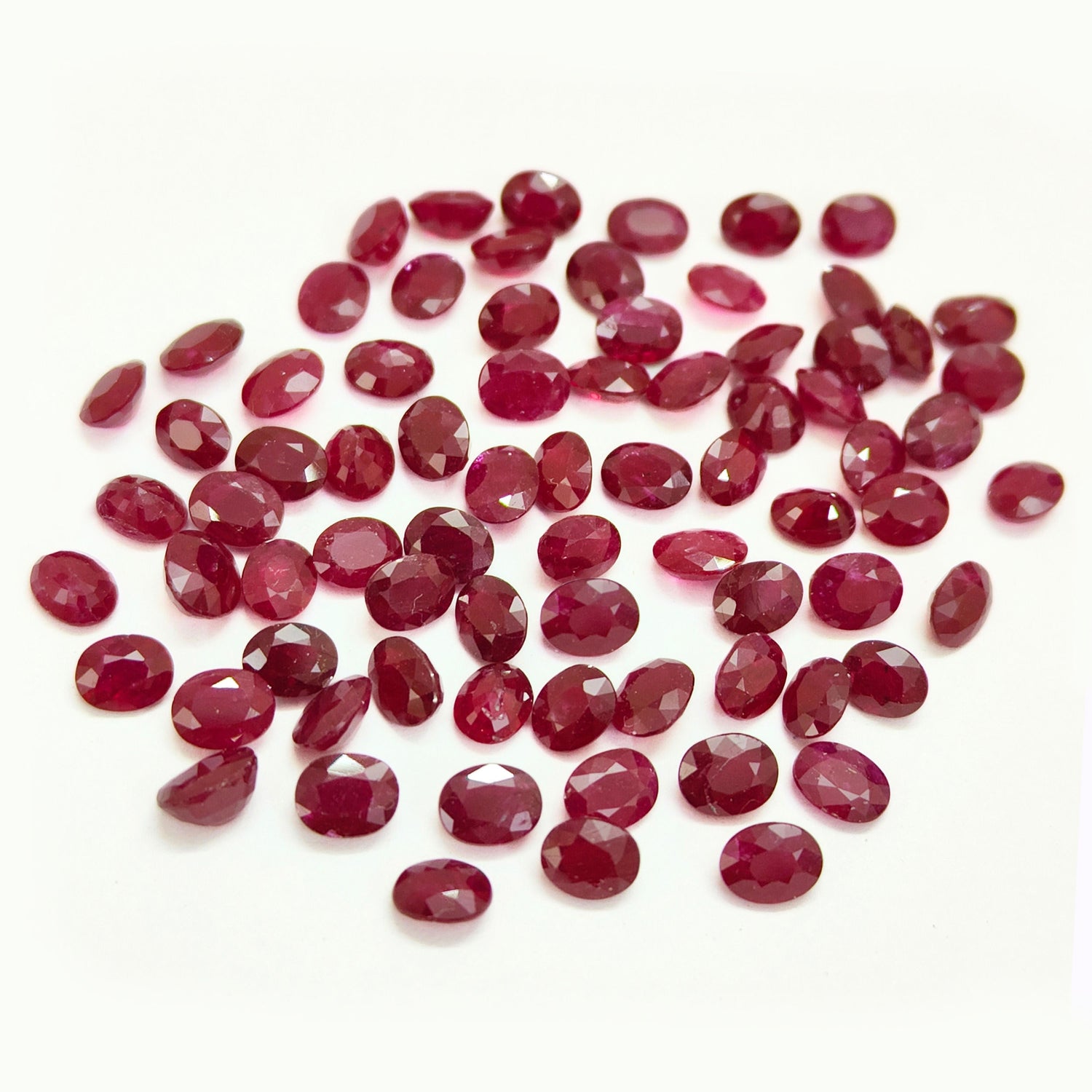 Natural Ruby (Longido) (Heated) 5x4mm Oval Faceted