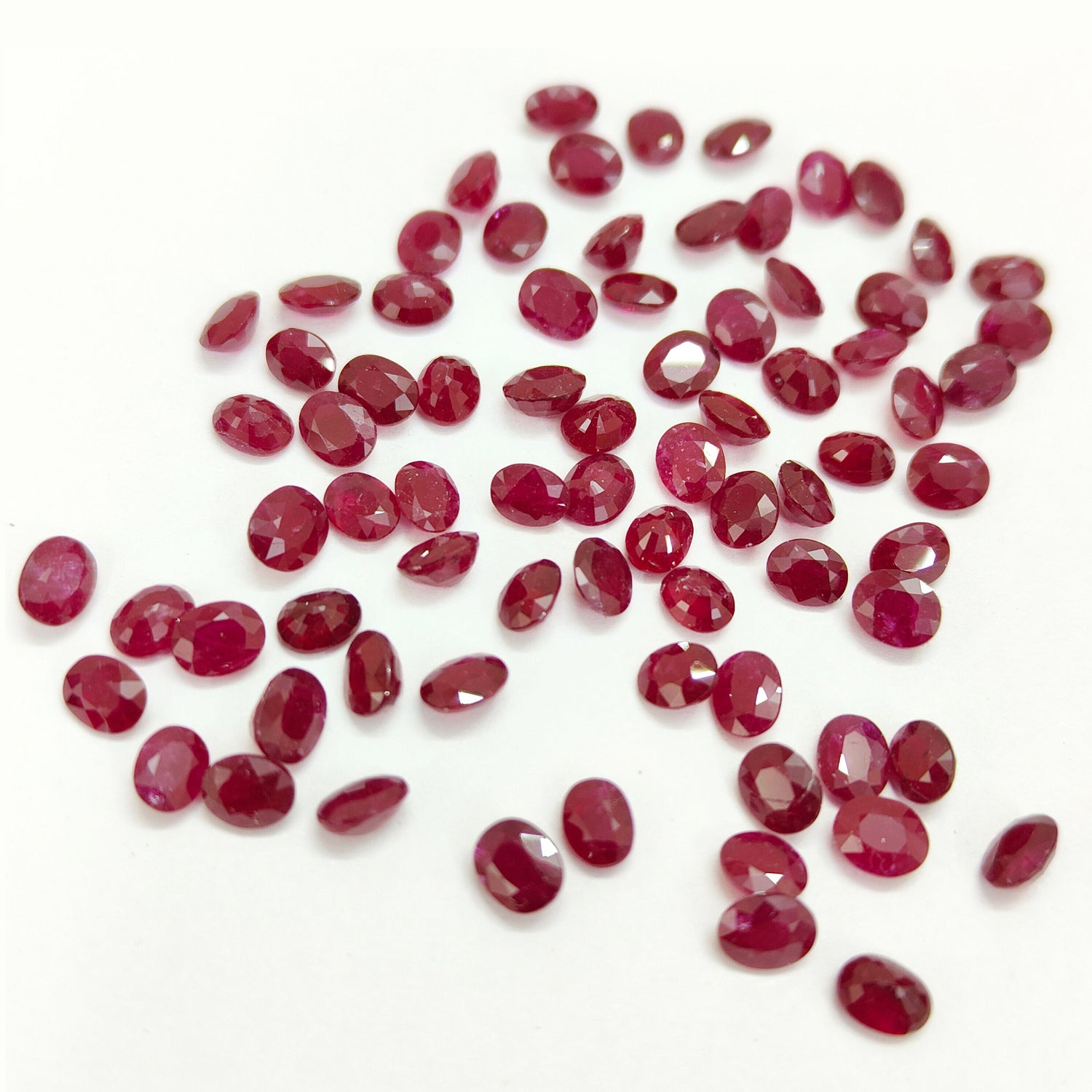 Natural Ruby (Longido) (Heated) 5x4mm Oval Faceted
