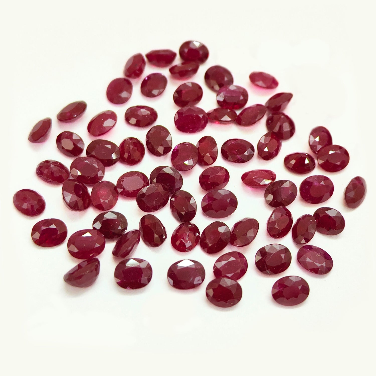 Natural Ruby (Longido) (Heated) 6x4mm Oval Faceted