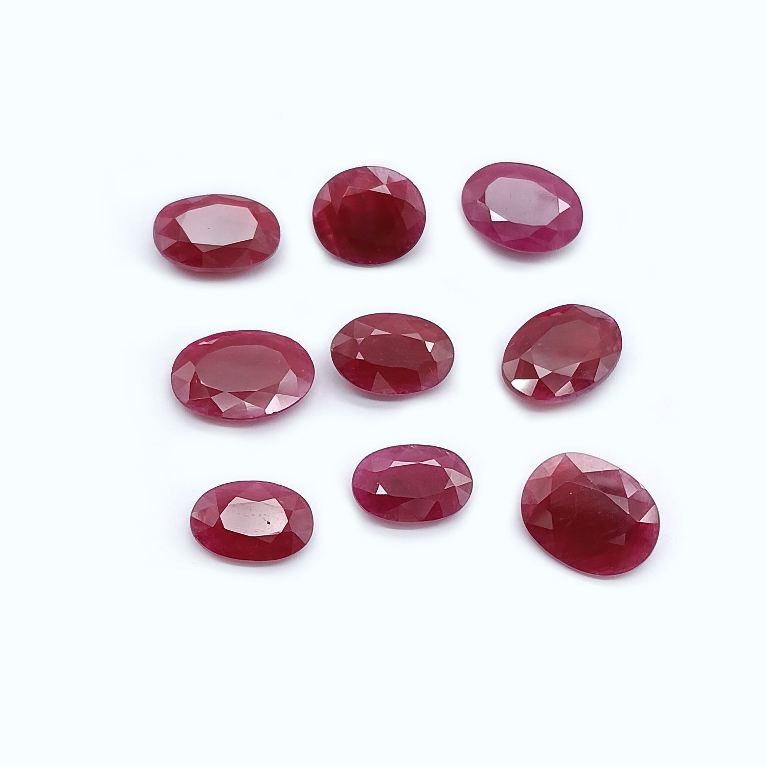 Natural Ruby (Longido) (Untreated) 12x8mm to 14.50x11mm Oval Faceted