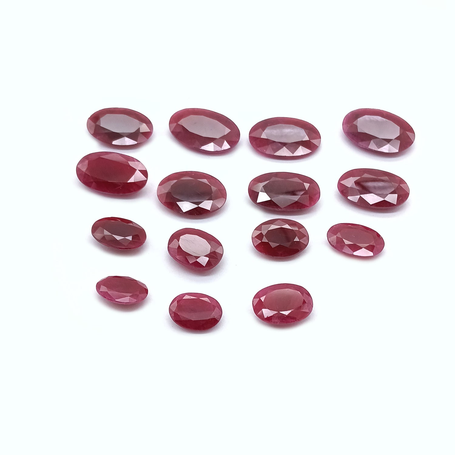 Natural Ruby (Longido) (Untreated) 13x10mm to 22x15mm Oval Faceted