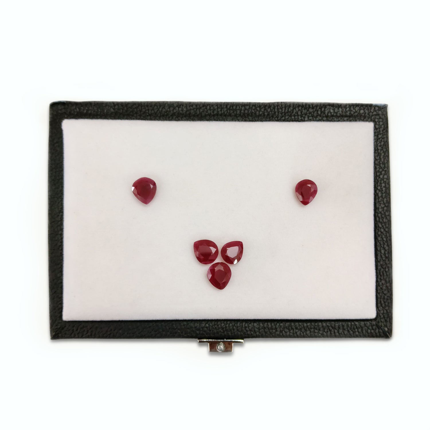 Natural Ruby (Longido) (Untreated) 10.50x9mm to 11x10mm Pear Faceted