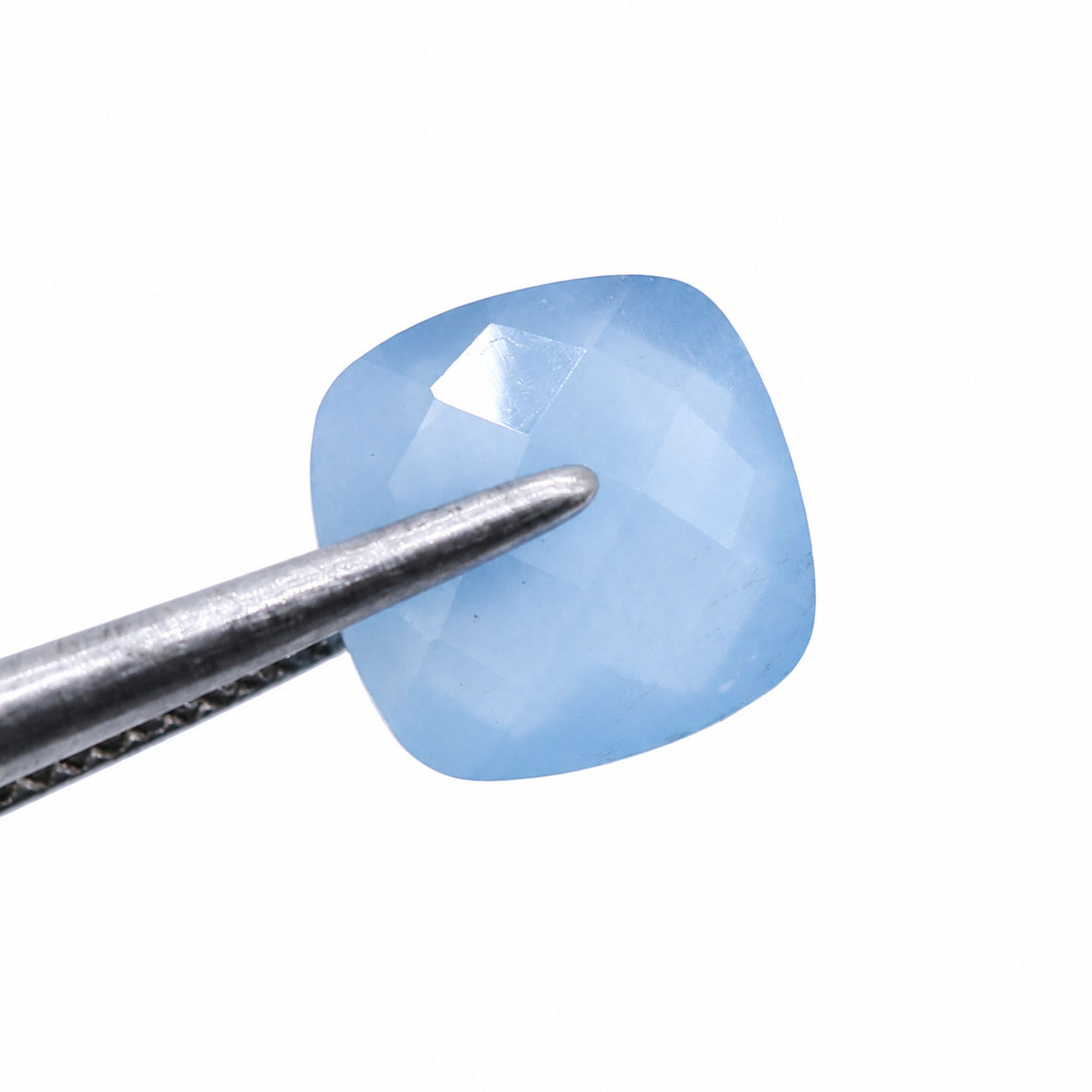 Aquamarine (Milky) Cushion Briolette