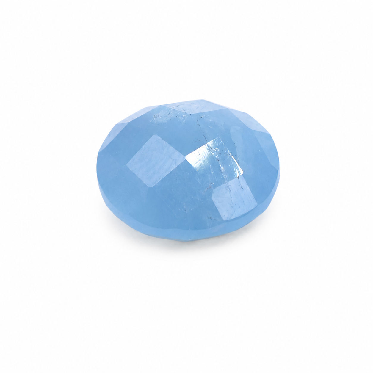 Aquamarine (Milky) Round Briolette