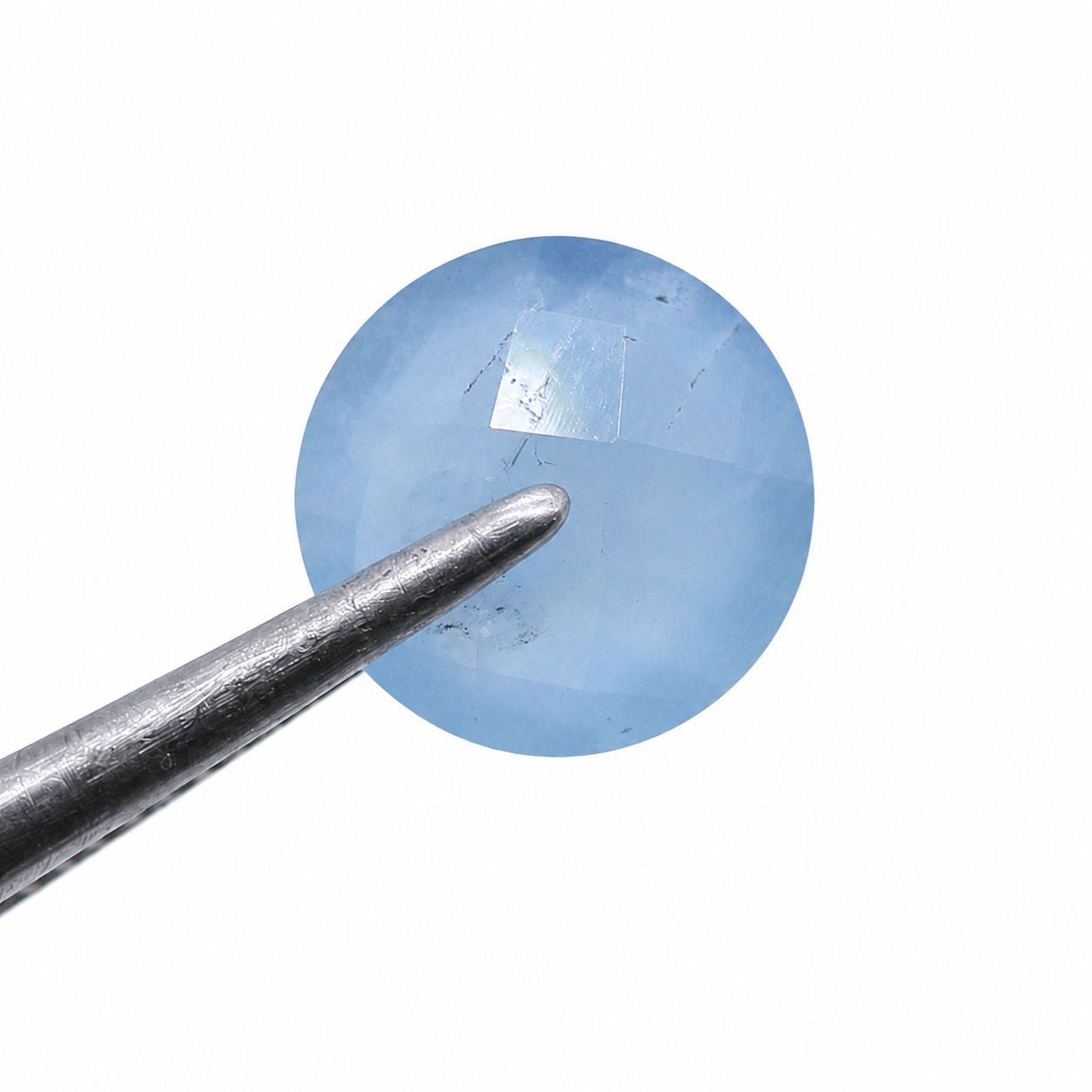 Aquamarine (Milky) Round Briolette