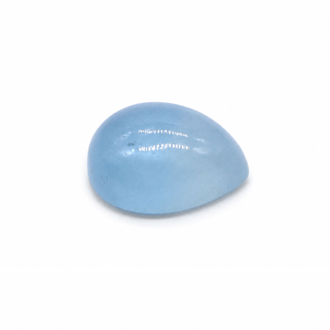 Aquamarine (Milky) Pear Cabochon