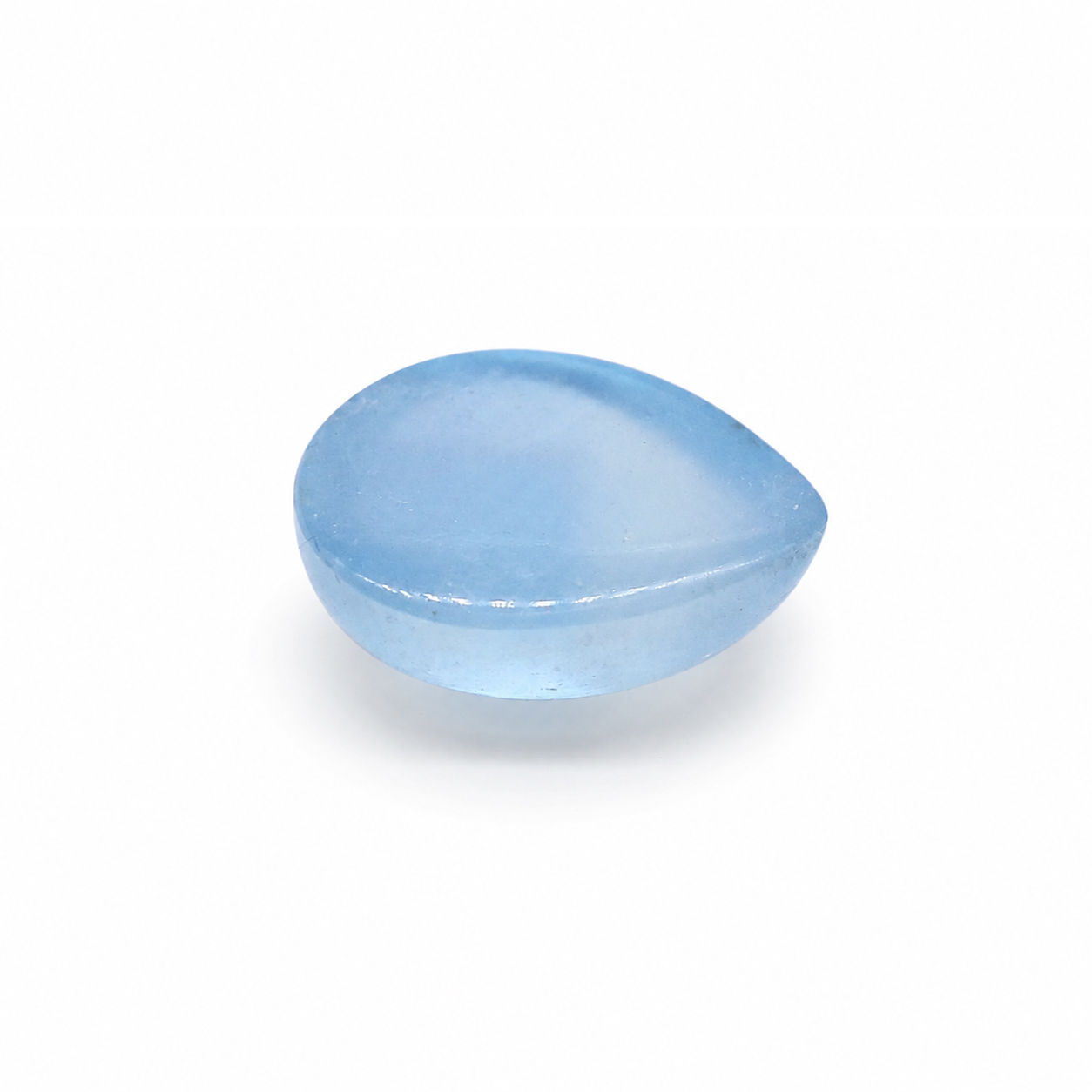 Aquamarine (Milky) Pear Cabochon