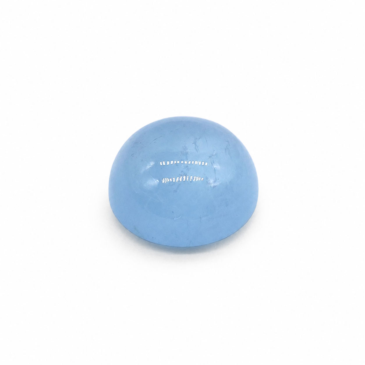 Aquamarine (Milky) Round Cabochon