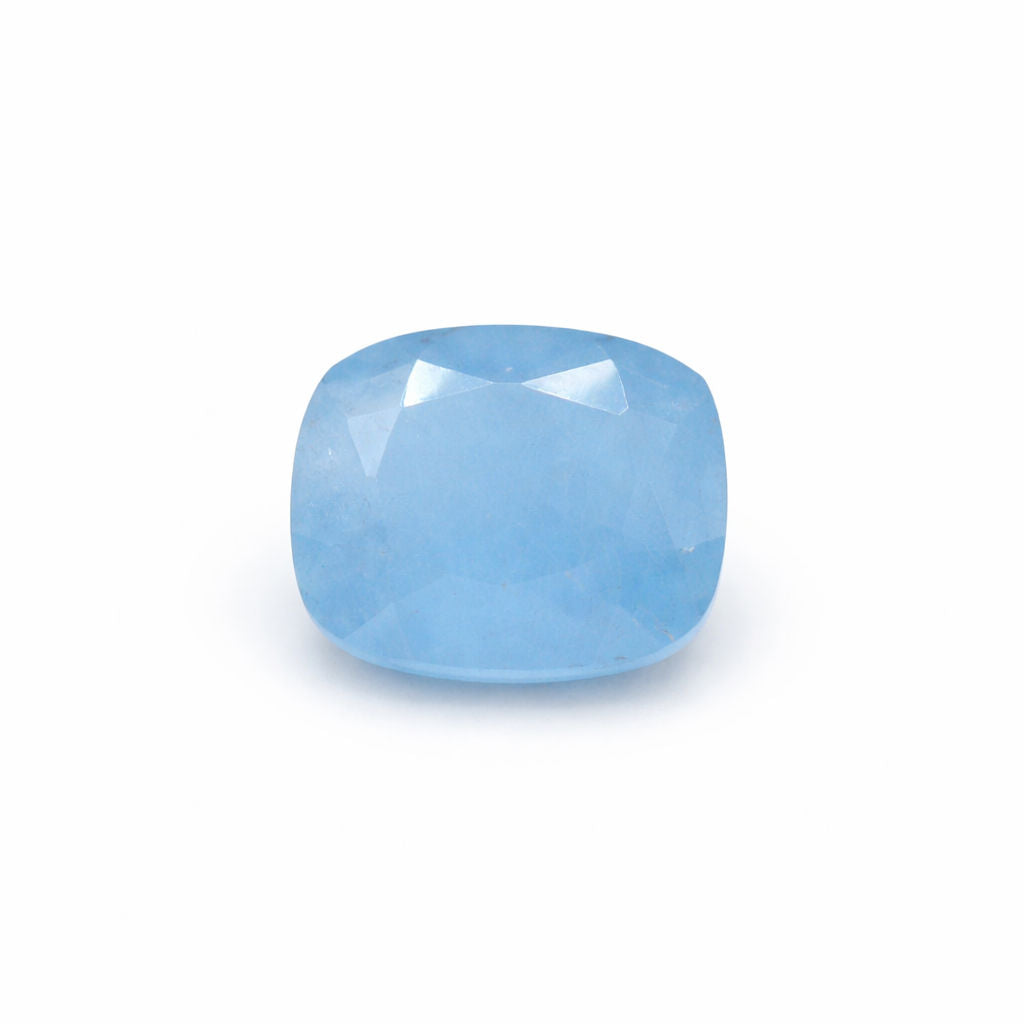 Aquamarine (Milky) Elongated Cushion Faceted