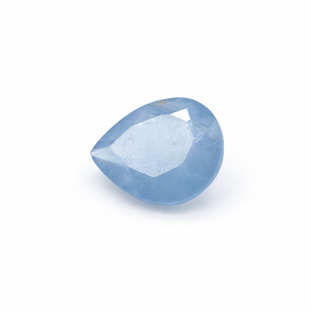 Aquamarine (Milky) Pear Faceted