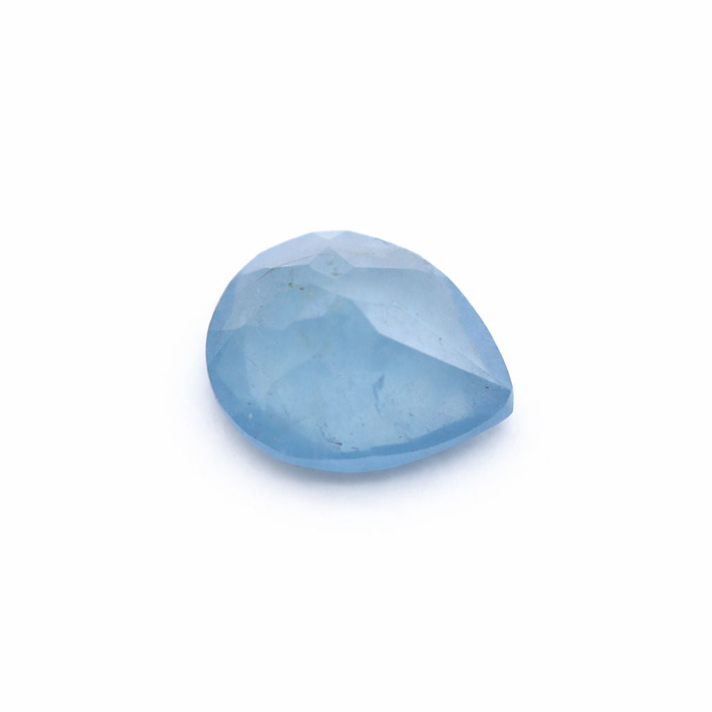 Aquamarine (Milky) Pear Faceted