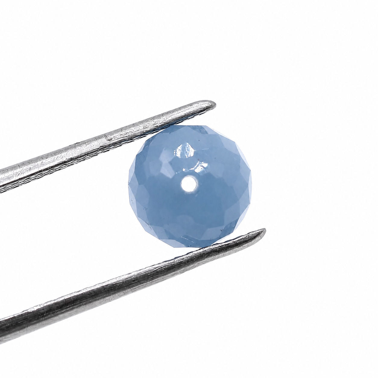 Aquamarine (Milky) Faceted Round Balls (Full Drill)