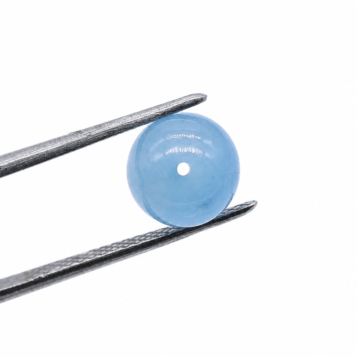 Aquamarine (Milky) Smooth Round Balls (Full Drill)
