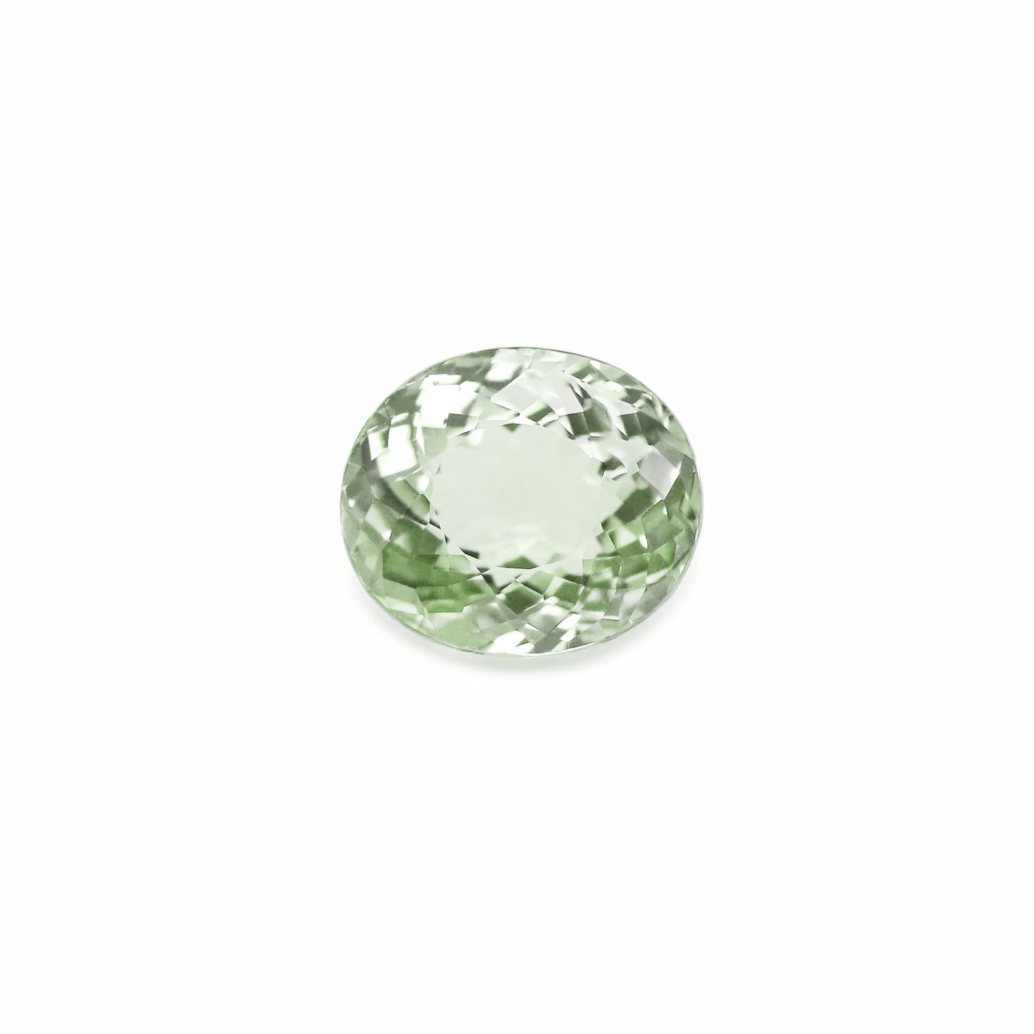 Mint Green Tourmaline 11.50x10mm Oval Faceted