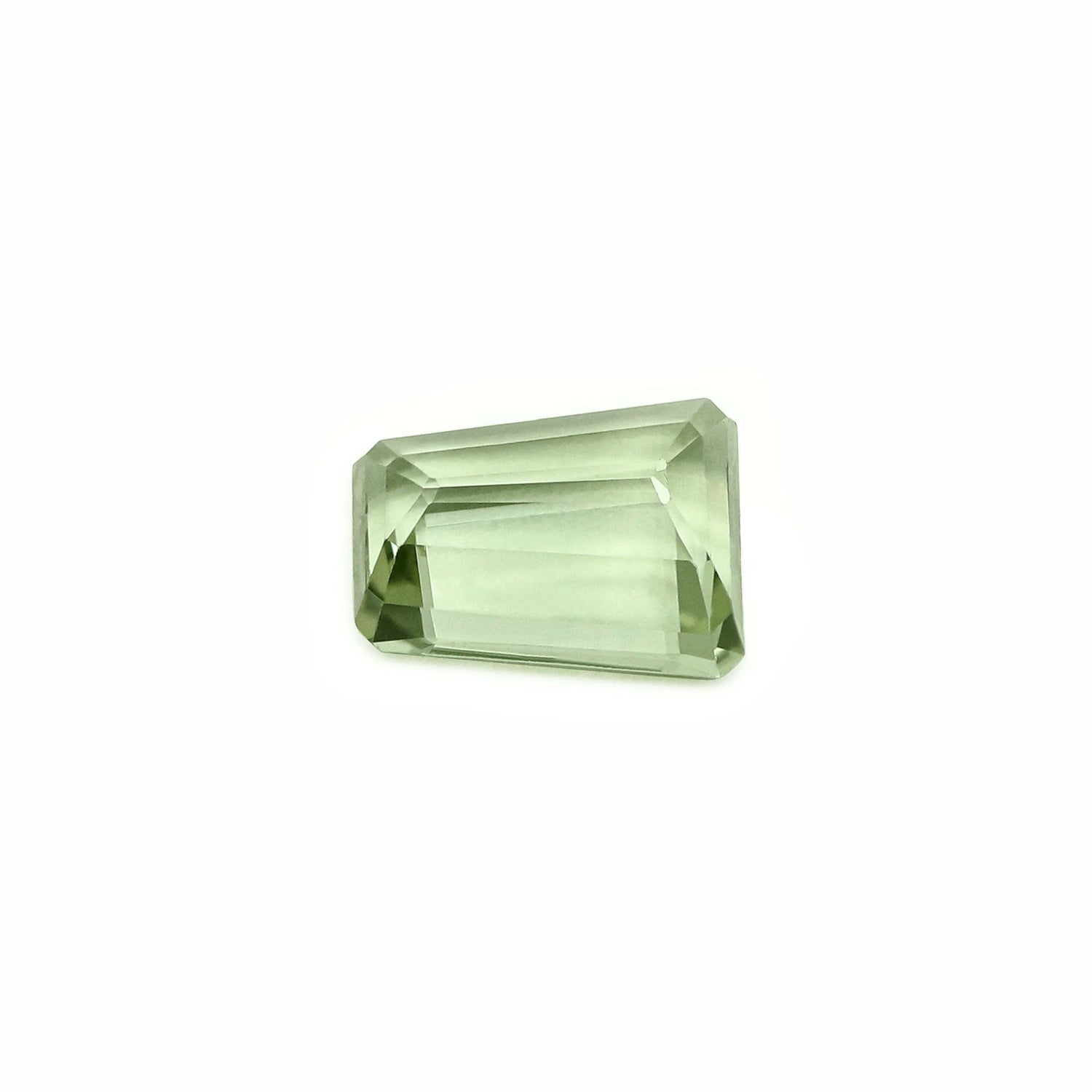 Mint Green Tourmaline 12.50x10mm Tapered Baguette Faceted
