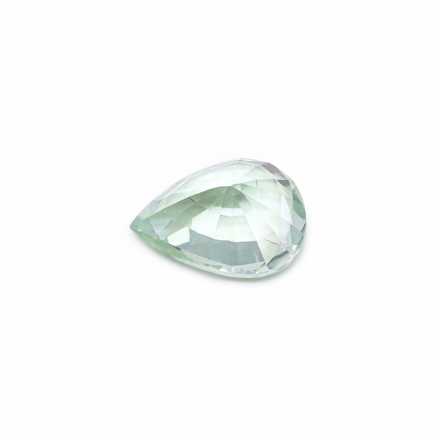 Mint Green Tourmaline 15x11mm Pear Faceted