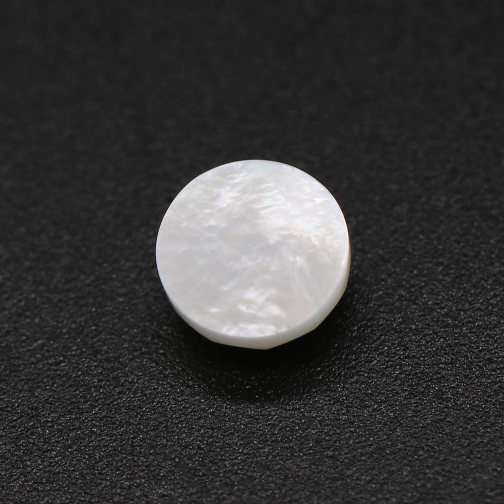 Mother of Pearl Round Rose Cut Faceted Cab