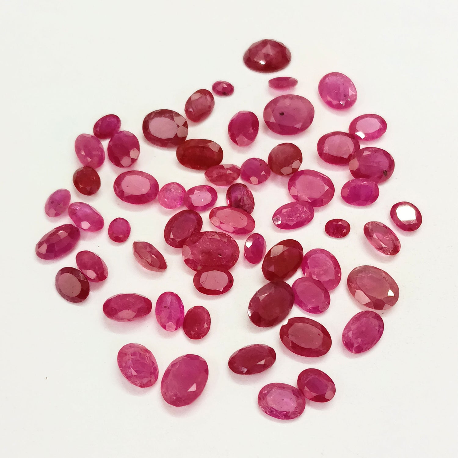 Natural Ruby (Mozambique) (Heated) 4.50x3mm to 10x7mm Oval Faceted