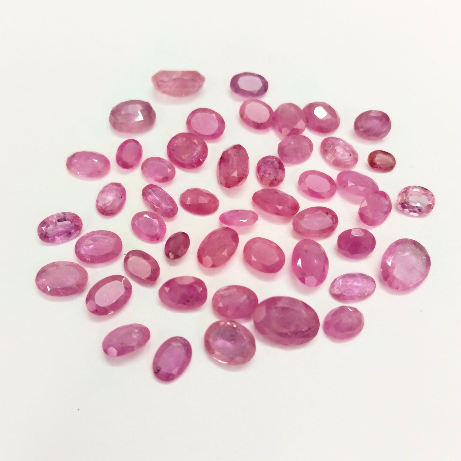 Natural Ruby (Mozambique) (Heated) 5x3.50mm to 10x6.50mm Oval Faceted